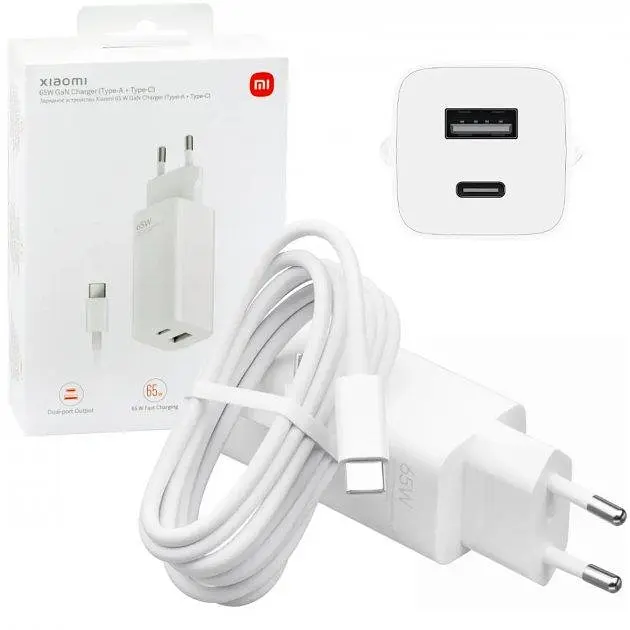 Зарядное устройство для Xiaomi Mi 65W Fast Charger with GaN Tech 1A1C (BHR5515GL) - фото 3