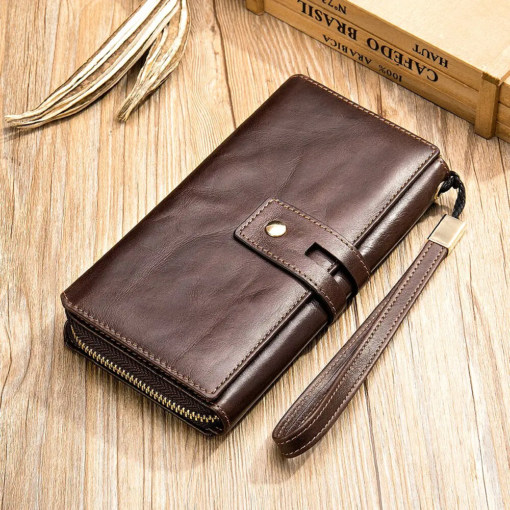 Кожаный клатч мужской Vintage 19,5х10х3,5 см sum0012745 - фото 3
