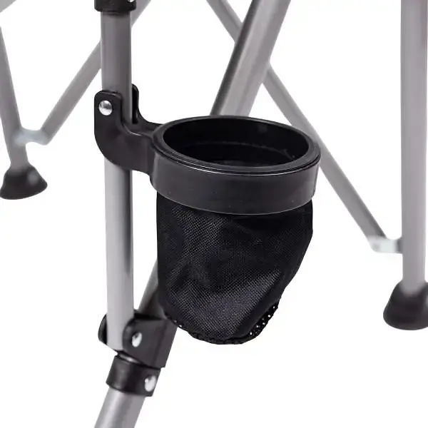 Крісло туристичне Lugi розкладне з підлокітниками чорне SJ-0054B - фото 4