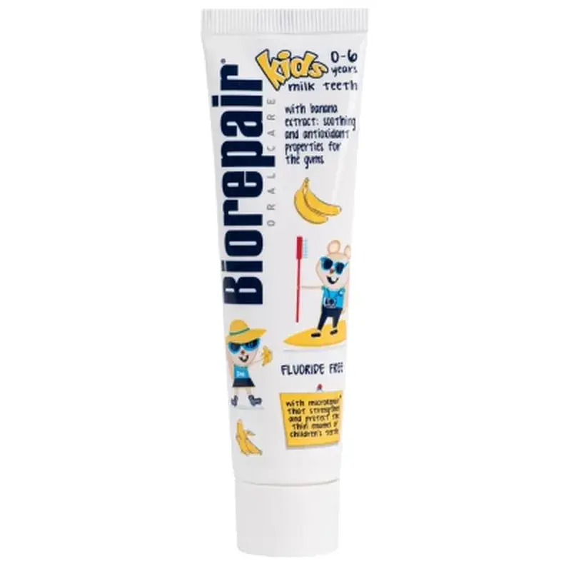 Дитяча зубна паста Biorepair Веселе мишеня 50 ml Банан (8017331095492) - фото 2