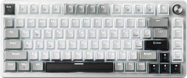 Клавіатура GamePro Genesis MK126 Silverlight White - фото 4