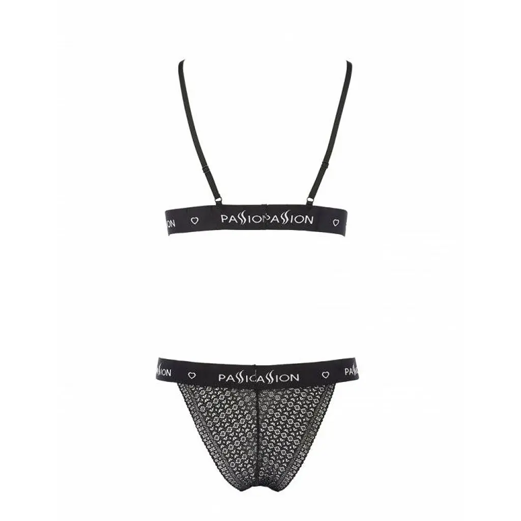Комплект білизни Passion Exclusive GLAMISS SET XXL/XXXL, black - фото 4