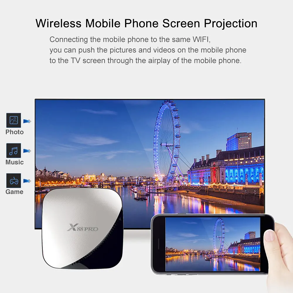 Android TV приставка Rockchip TV Box X88 Pro |RK3318, 4GB RAM, 64GB ROM| - фото 5