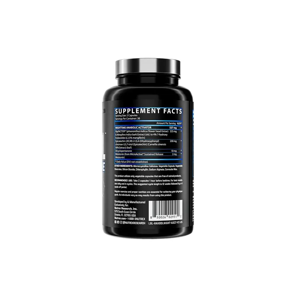 Стимулятор тестостерону Nutrex Research Anabol Nighttime, 60 капсул - фото 3