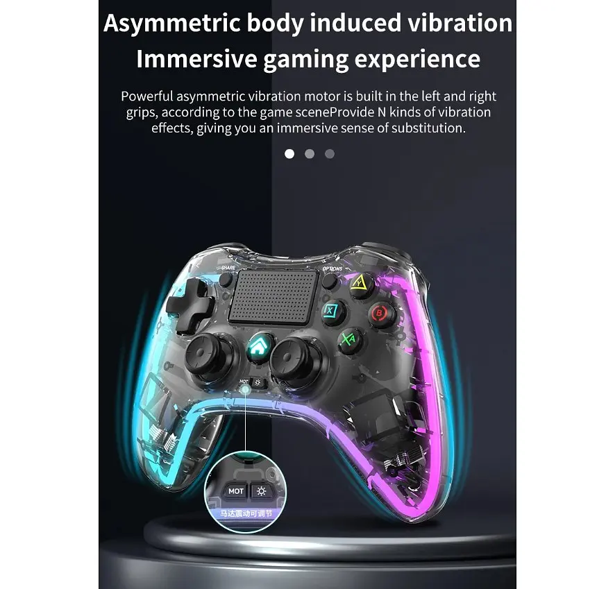 Геймпад джойстик Voltronic P-05 Wireless DualShock 4 for PS4/Switch/PC/IOS MFI/Adndroid HID - фото 18