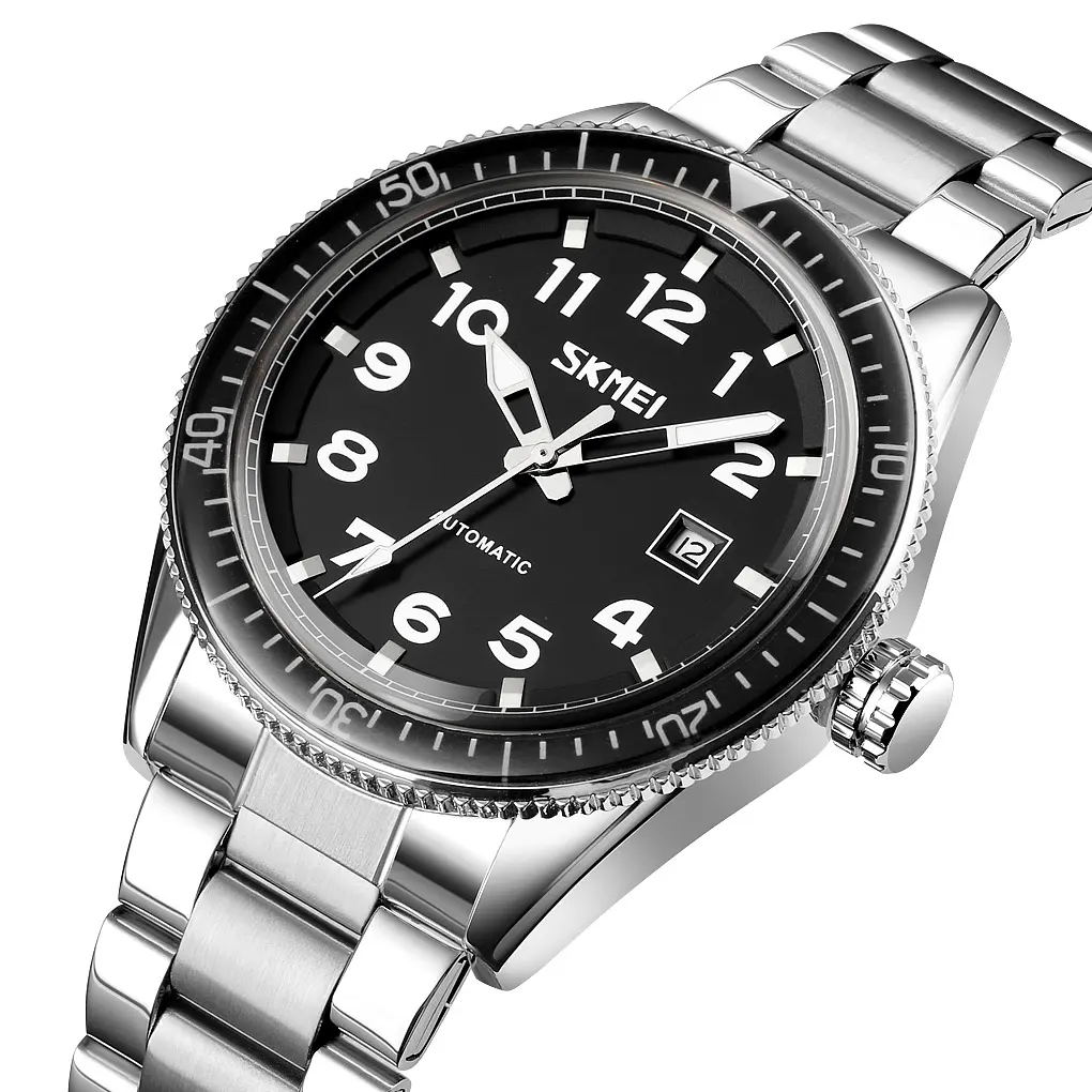 Чоловічий наручний годинник 9232SSIBK Silver/Black-steel strap Skmei acs0029853 - фото 2