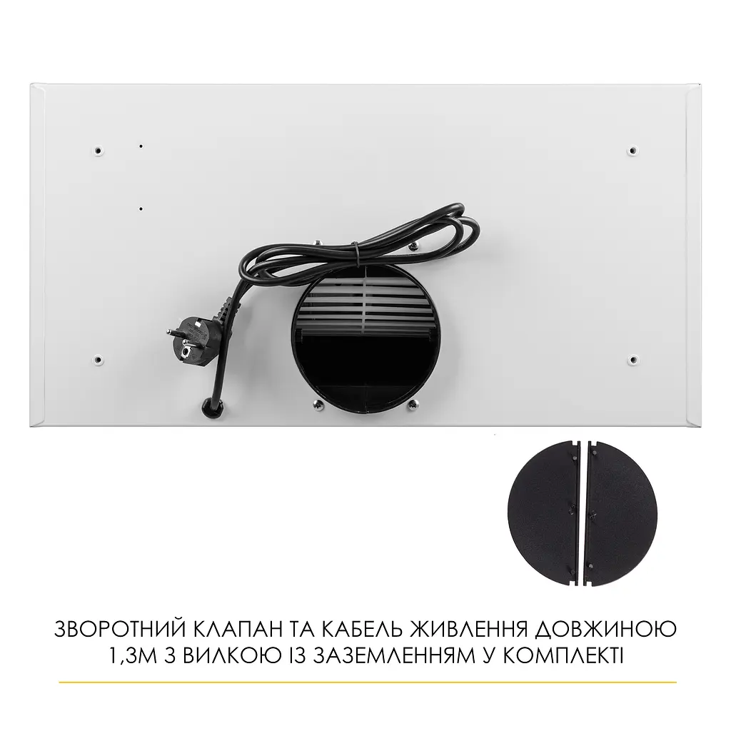 Витяжка повновбудована WEILOR LUMINA WBG 68 WHITE - фото 13