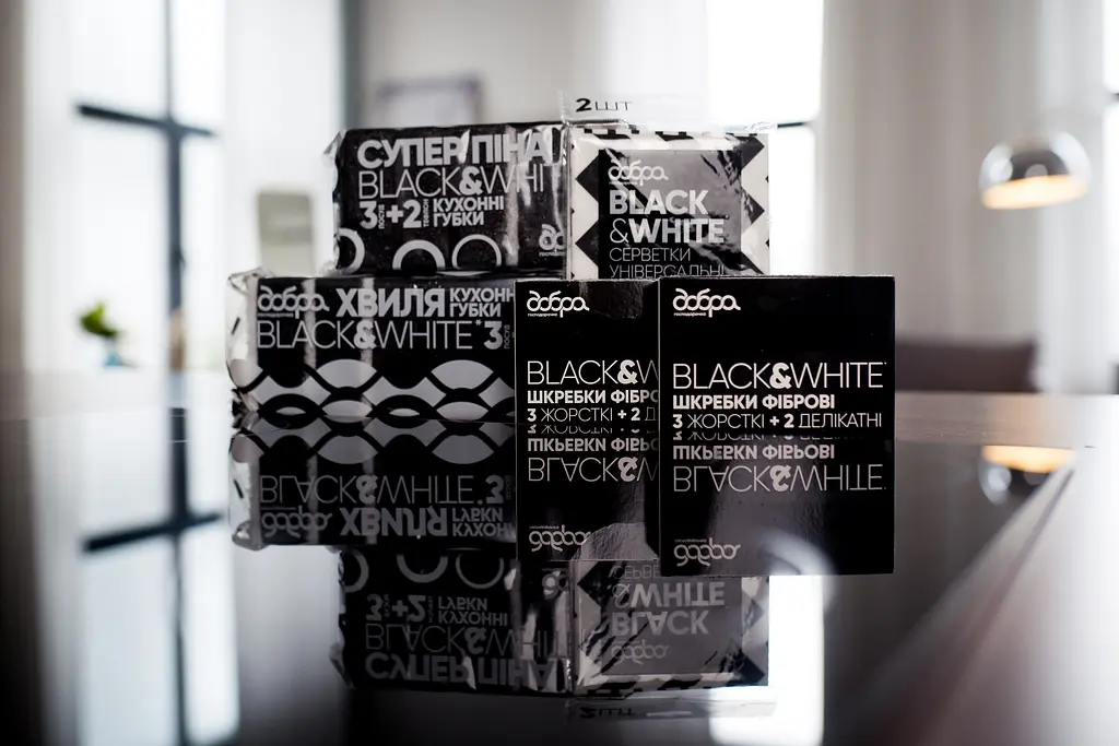 Губка кухонная Добрая Хозяйка B&amp;W Суперпина 5 шт - фото 2
