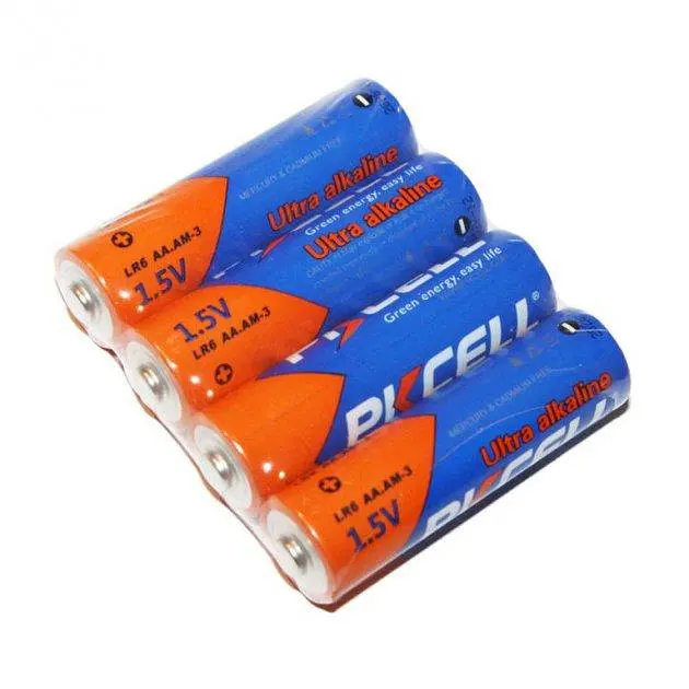 Батарейки лужні Pkcell AA LR6 алкалінові 4 штуки в блістері - фото 2