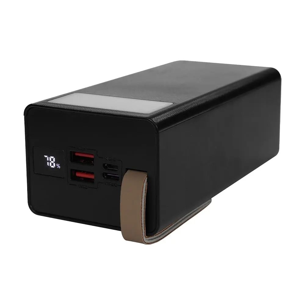 Повербанк 40000mAh Power Bank Kraft KPB-2340FCL Black 22.5W QC3.0 LED-ліхтар (43-00084) - фото 4