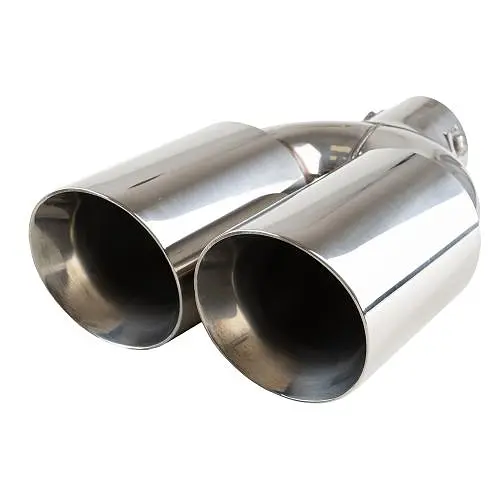 Насадка на подвійний глушник Vitol 300 x 2-89 x 64 мм Хром (НГ-0260A) - фото 3