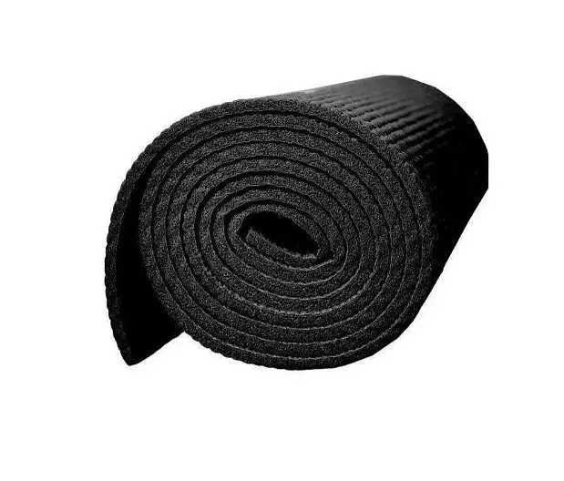 Килимок для йоги та фітнесу PowerPlay 4010 PVC Yoga Mat Чорний (173x61x0.6) (PP_4010_Black_(173*0,6)) - фото 5