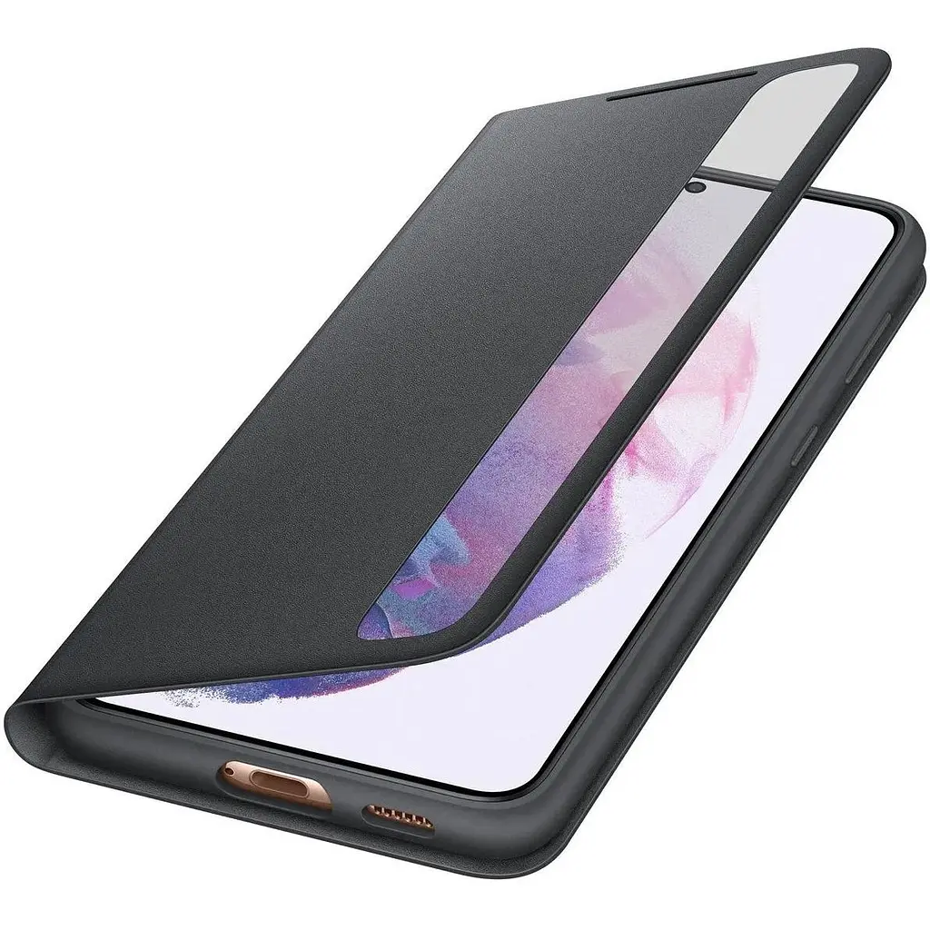 Оригінальний чохол-книжка Clear View Smart Cover для Samsung Galaxy S21+ Black (EF-ZG996CBEGRU) - фото 2