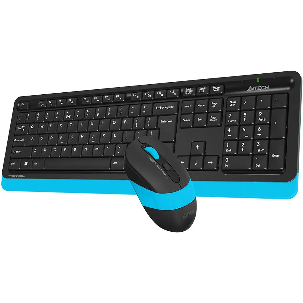 Комплект (клавіатура + миша) A4Tech Fstyler FG1010 Black/Blue [114623] - фото 2