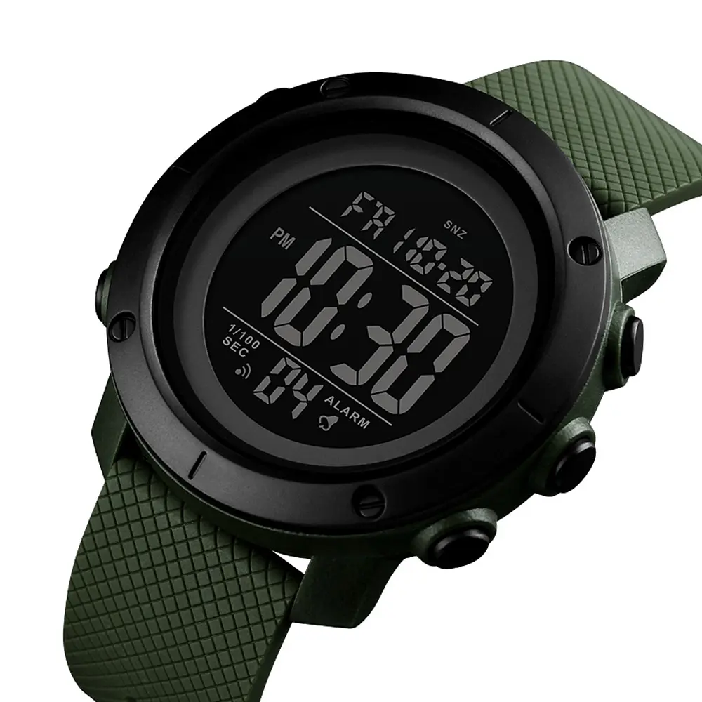 Чоловічий наручний годинник 1434AGBK Army Green-Black Skmei acs0030745 - фото 2