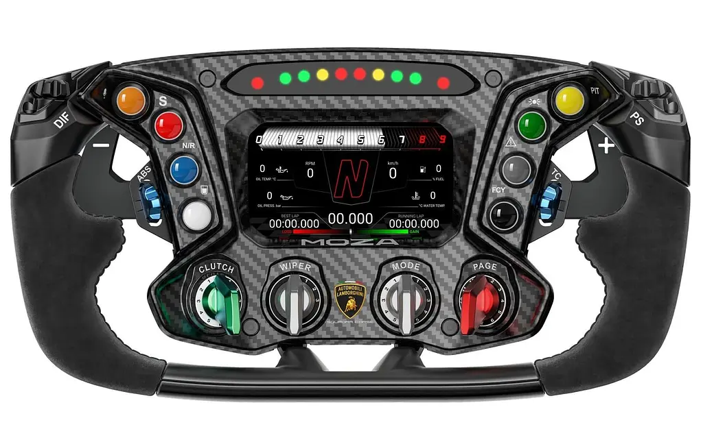 Кермо MOZA Racing Lamborghini Essenza SCV12 Eкран 4.3" RGB Black - фото 2
