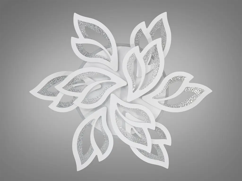 Люстра стельова LED Diasha 2455/6+3WH, 140W, 4100K, білий акрил, сучасний стиль для дому - фото 4