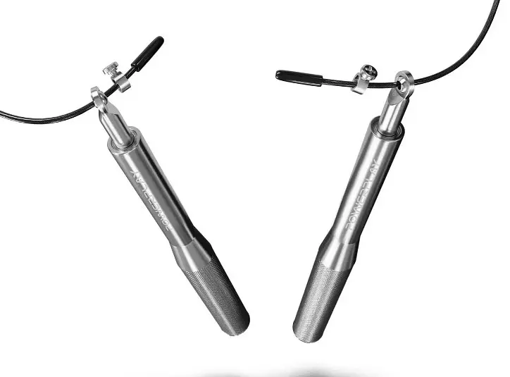 Скакалка швидкісна на підшипниках алюмінієва PowerPlay 4207 Elite Jump Rope Срібна 3 м (PP_4207_Silver) - фото 8