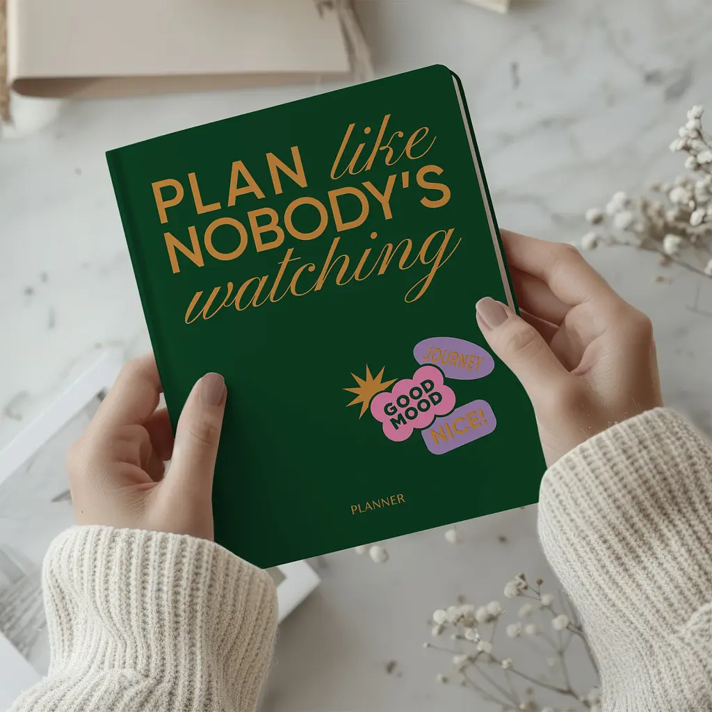 Планер «PLAN LIKE NOBODY'S WATCHING» зелений - фото 3