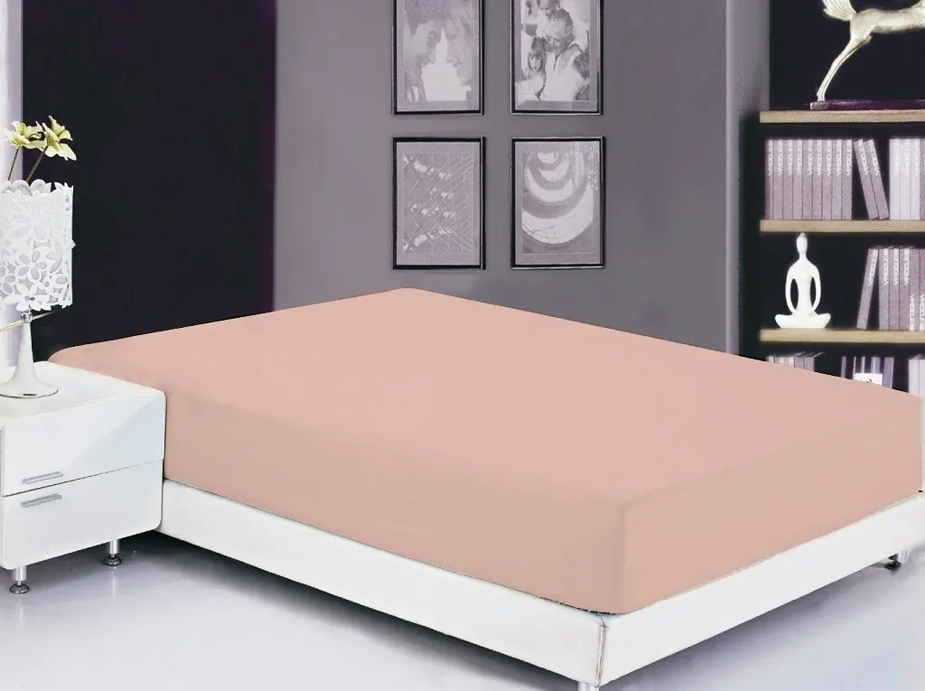 Простирадло на резинці (Pale Blush) TAG tekstil 160х200х20 см pbe0028485