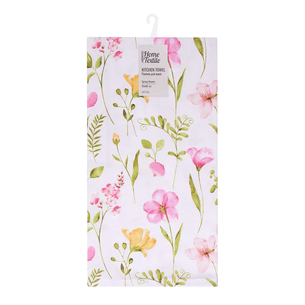 Рушник для кухні Ardesto Spring flowers 50x68см, 100% бавовна (ART16FL)
