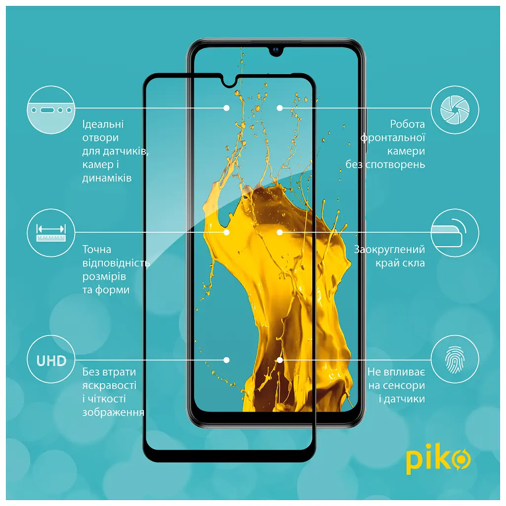 Стекло защитное Piko Full Glue ZTE Blade V40 Vita (1283126545702) - фото 2