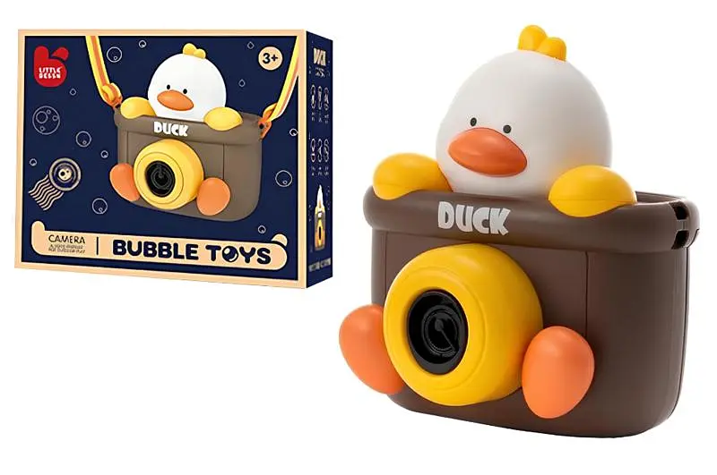 Генератор мильних бульбашок фотоапарат з качечкою Duck Bubble Camera в коробці 906DY р.19,3*16,3*9,3см
