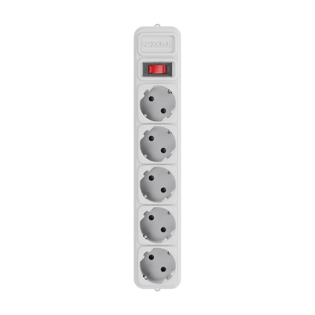 Мережевий фільтр живлення Maxxter SPM5-G-15G grey, 4.5 м кабель, 5 розеток (SPM5-G-15G) - фото 4
