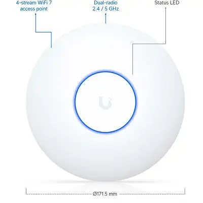 Точка доступу Wi-Fi Ubiquiti UniFi U7 Lite (U7-Lite) - фото 7