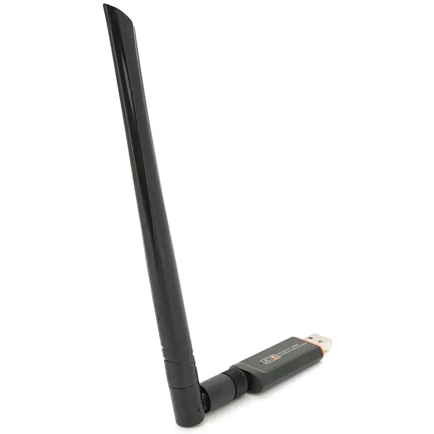 Бездротовий мережевий адаптер Wi-Fi-USB3.0 Merlion LV-UAC13, RTL8812BU, з антеною 20см, 802.11bgn, 1200MB, 2.4 GHz, Blister Q20 - фото 4