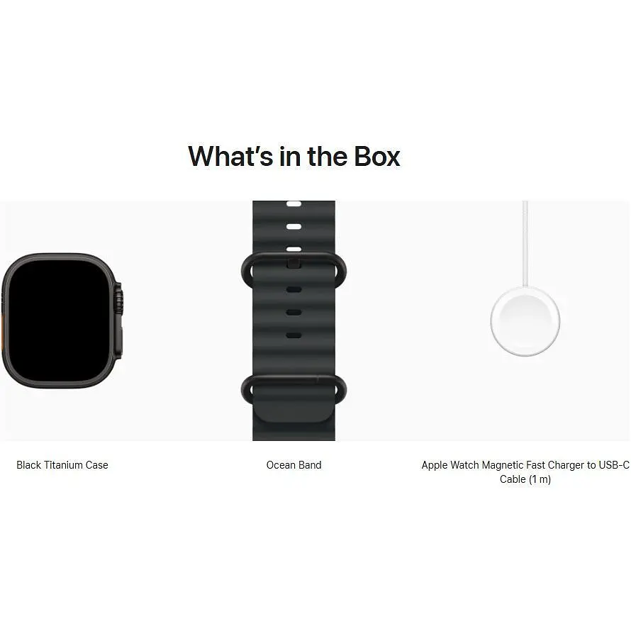 Смарт-годинник Apple Watch Ultra 3 49mm Black Titanium Case with Black Ocean Band (MF0J4) [145322] - фото 4