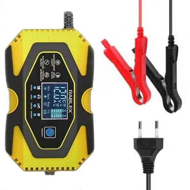 Автоматичний зарядний пристрій Rablex RB-650 12V 6 Ah/24V 3Ah 4-100 Ah 110 W з індикацією заряду - фото 3