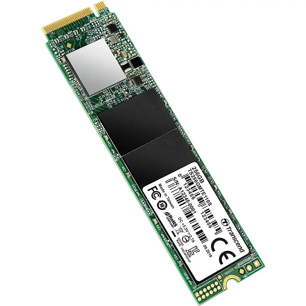 Накопичувач SSD Transcend MTE110 M.2 2280 PCIe 3.0 x4 NVMe 3D TLC 256GB (TS256GMTE110S) - фото 2