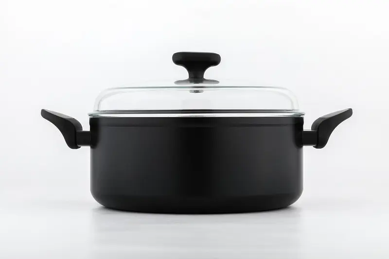 Каструля з кришкою 28 см Salto Silver 7л 830836 NOIS