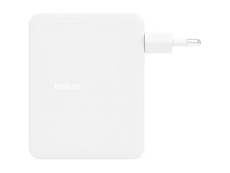 Мережевий зарядний пристрій Belkin 140 W 3xUSB-C GAN PD PPS, USB-A White (WCH014BTWH) - фото 3