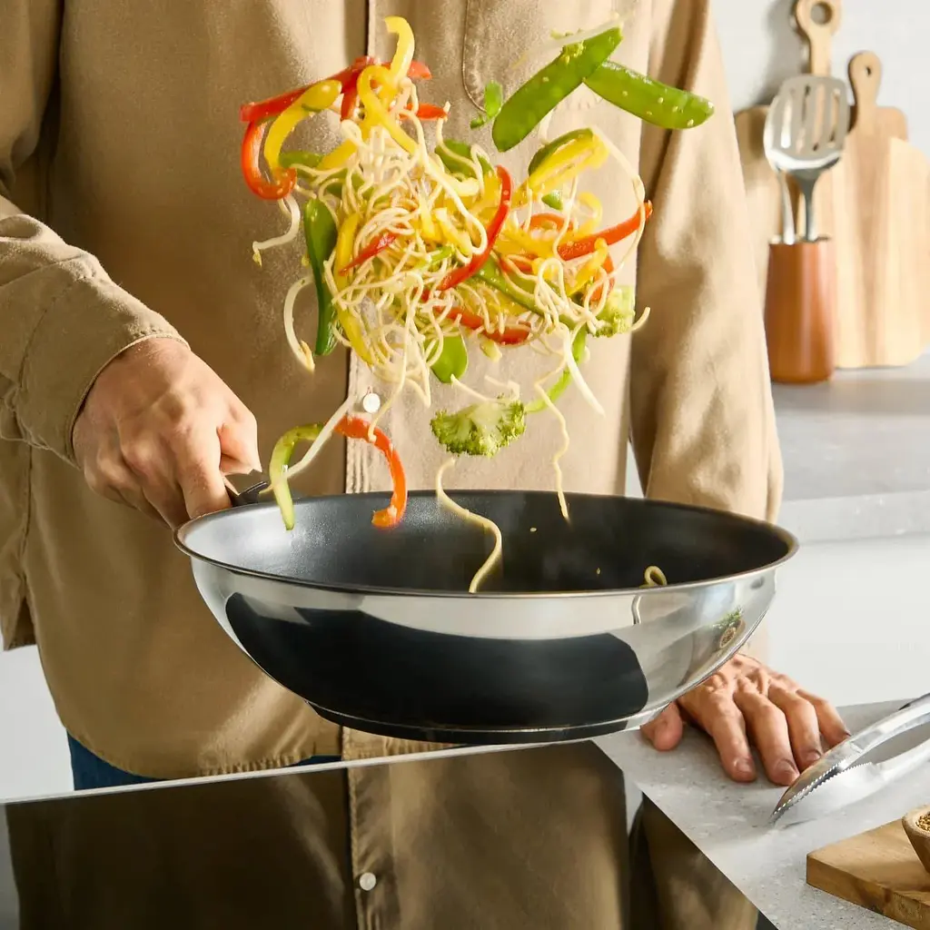 Сковорода ВОК Tefal Emotion+ 28 см черная (E3271944) - фото 5