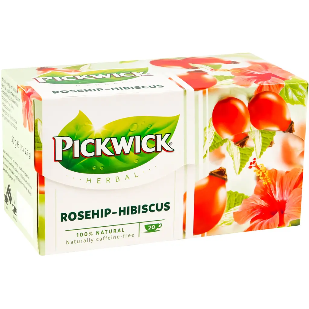 Чай травяной Pickwick шиповник-гибискус 50 г (20 шт. х 2.5 г) - фото 4
