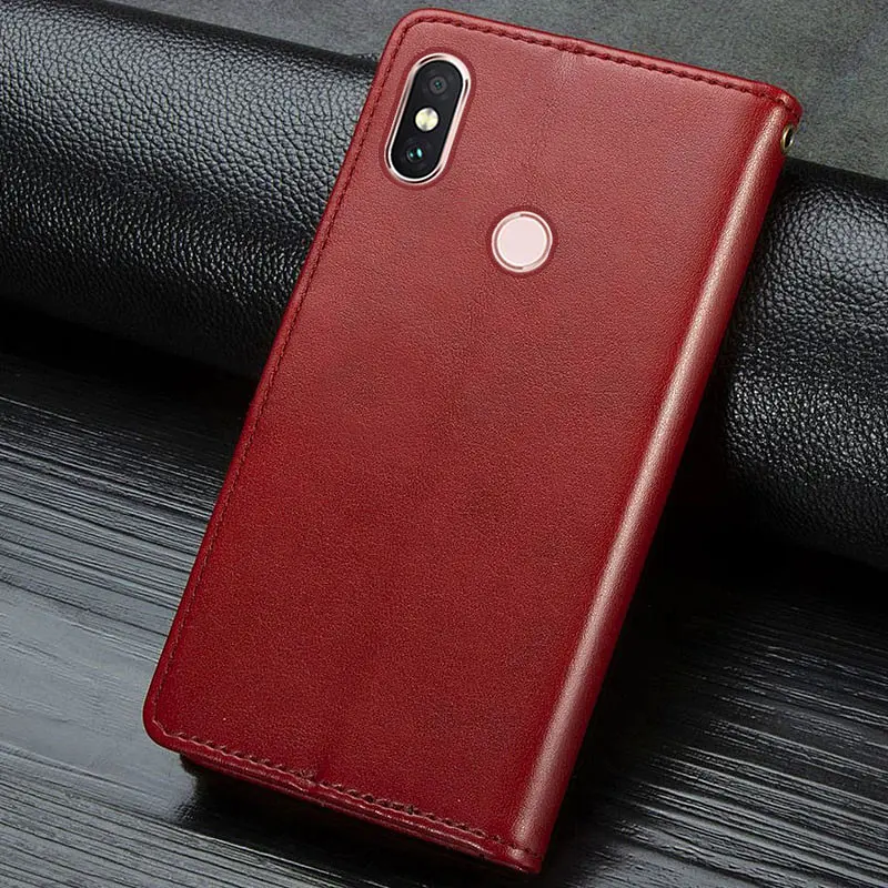 Кожаный чехол-книга Getman Gallant (PU) для Xiaomi Redmi Note 5 Pro / Note 5 (AI Dual Camera) Красный - фото 6