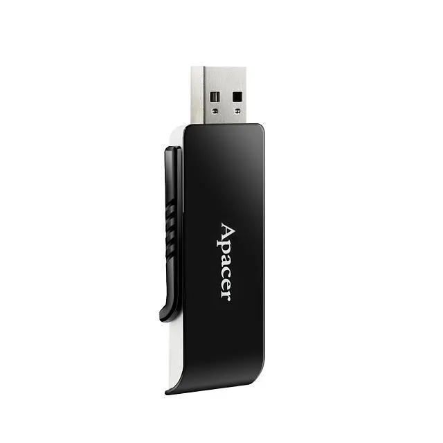 USB флеш-накопичувач Apacer AH350 64GB USB-A 3.0 Black (AP64GAH350B-1) [40398] - фото 2