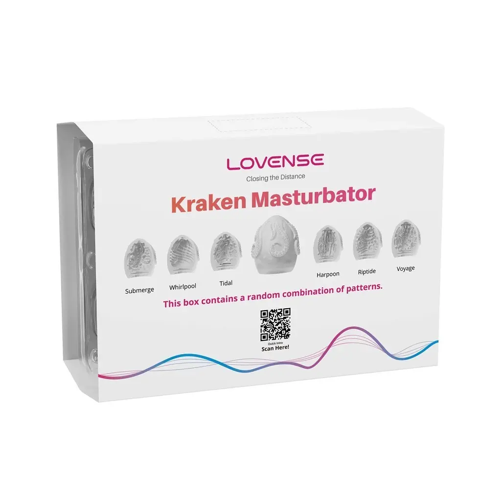 Набір мастурбаторів Lovense Kraken masturbator egg box, 6 шт (білий) - фото 4