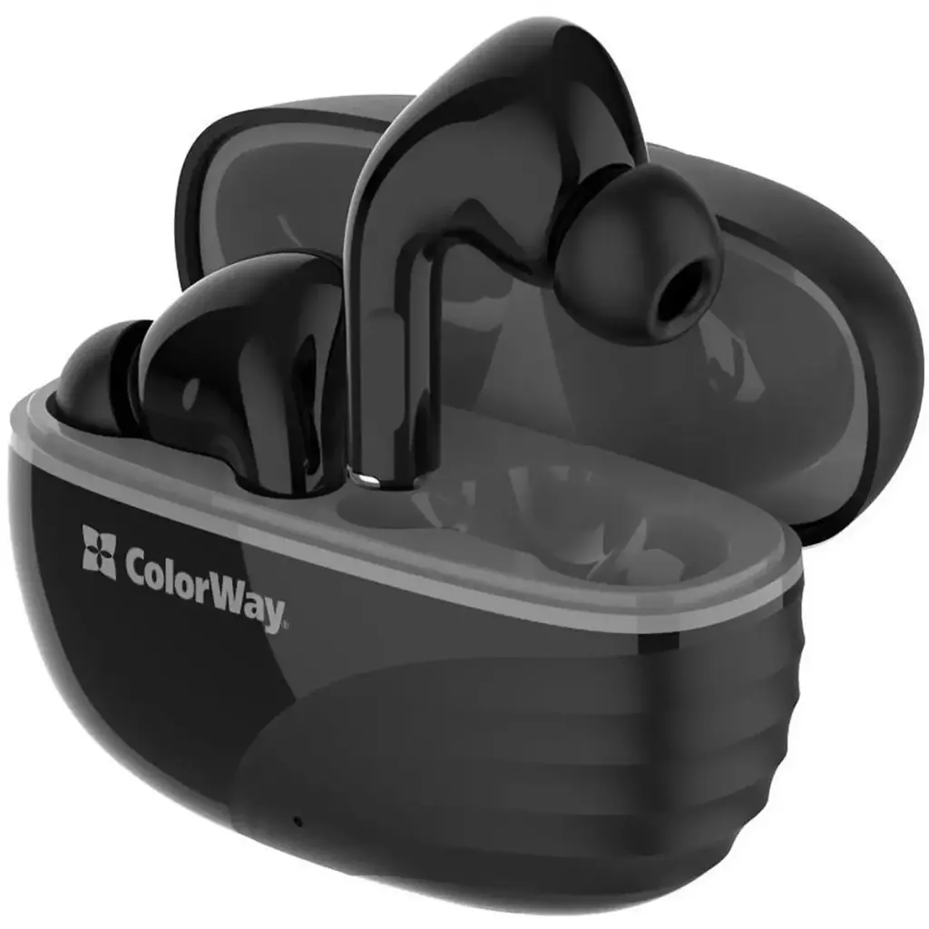 Навушники бездротові СolorWay Slim TWS-5 Earbuds Black (CW-TWS5BK) - фото 3