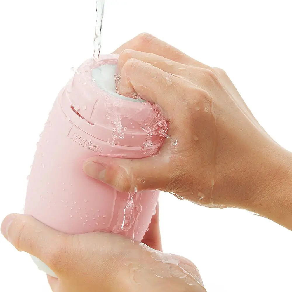 Мастурбатор TENGA PUFFY Strawberry Pink, ультрам’який матеріал, багаторазовий, наскрізний - фото 7