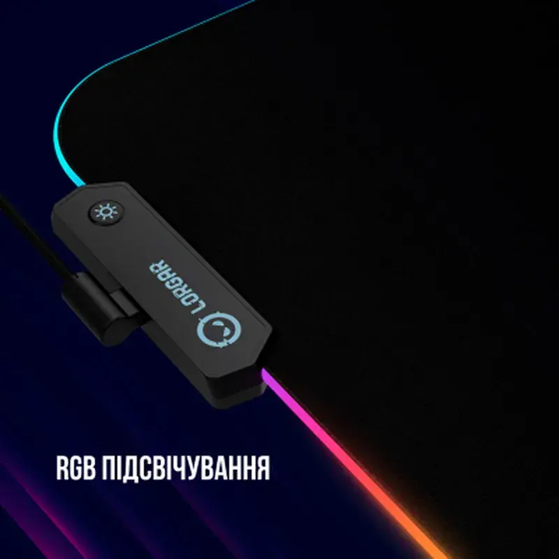 Килимок для мишки Lorgar Steller 919 RGB USB Black (LRG-GMP919) - фото 8