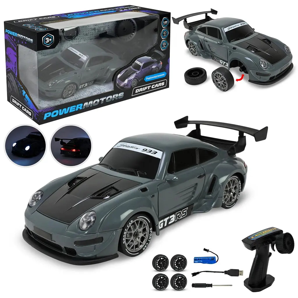 Радіокерована модель автомобіля Drift Cars 1:20 з підсвічуванням (PM3424-2)
