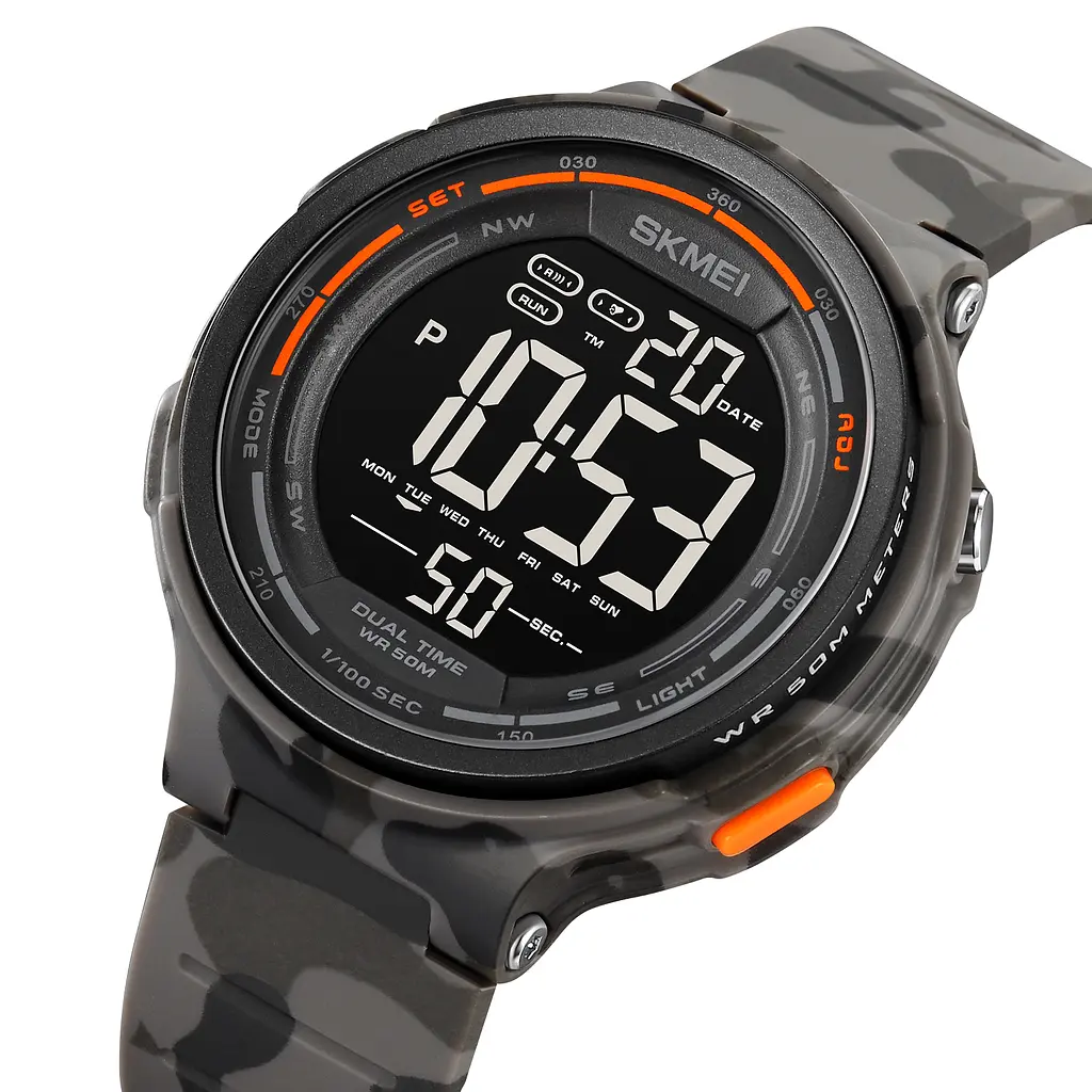 Наручний годинник чоловічий 1841CMGY Grey Camo Skmei acs0030551 - фото 2
