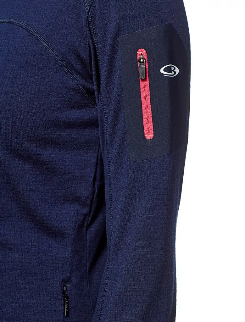 Кофта Icebreaker Terra LS Zip Admiral/Pop Pink M (1052-103 092 403 M) - фото 4