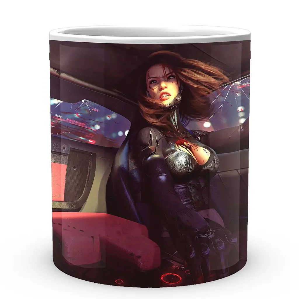 Кухоль GeekLand Cyberpunk 2077 Кіберпанк 2077 CY 02.595 330 мл білий - фото 2