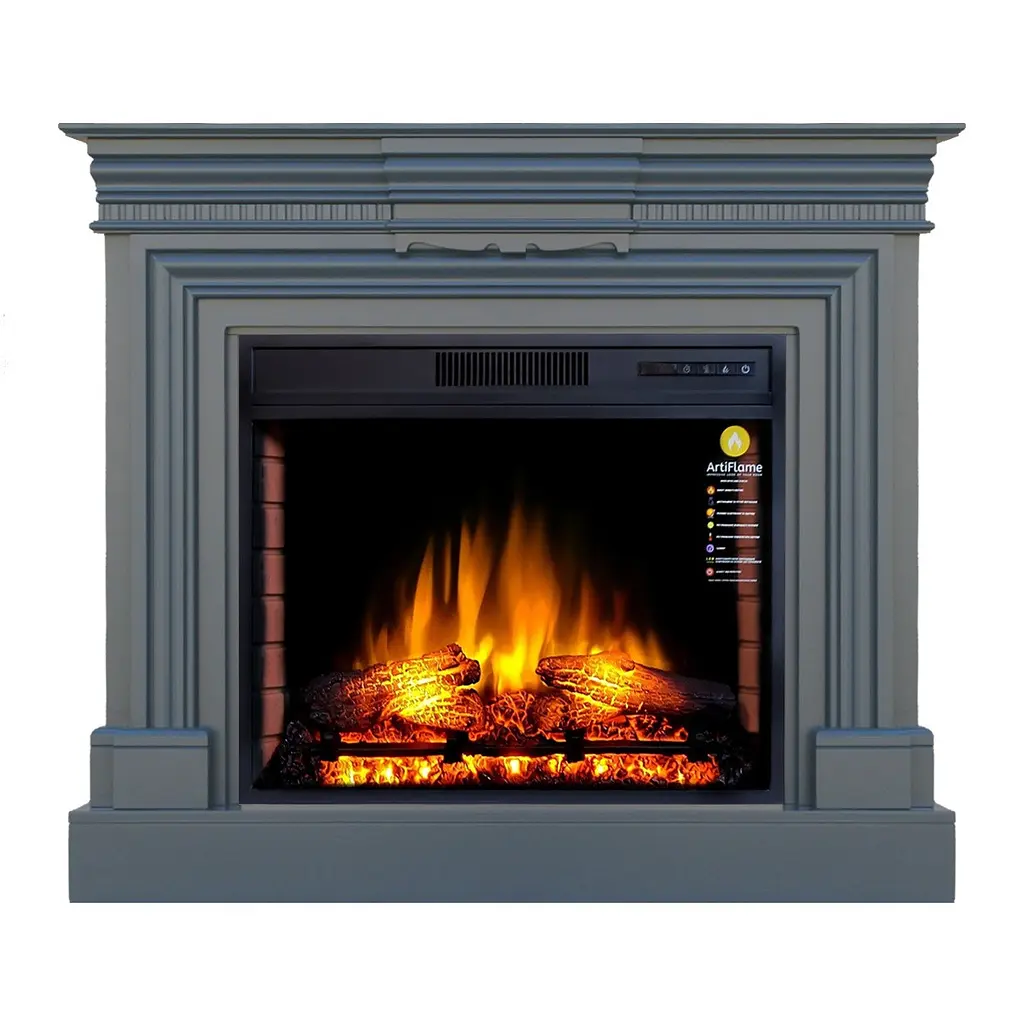 Камінокомплект ArtiFlame LESTER AF28S СІРИЙ ГРАФІТ (зі звуком) - фото 3