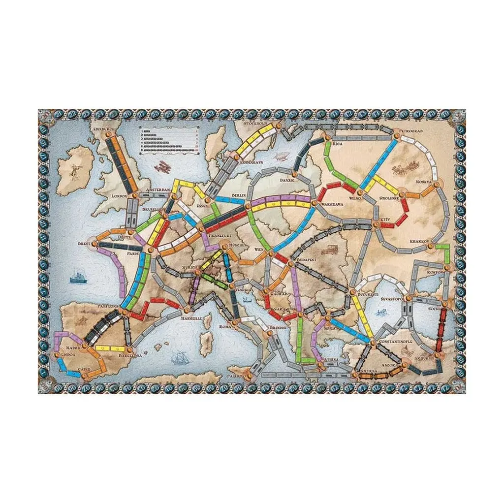 Настільна гра Lord of Boards Квиток на поїзд: Європа (Ticket to ride: Europe) (укр.) (DOW7202UK) - фото 3
