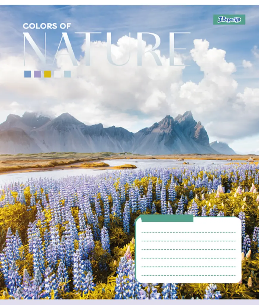 Набір зошитів 1 Вересня Colors of nature А5 в клітинку 60 аркушів 10 шт. (767394) - фото 2